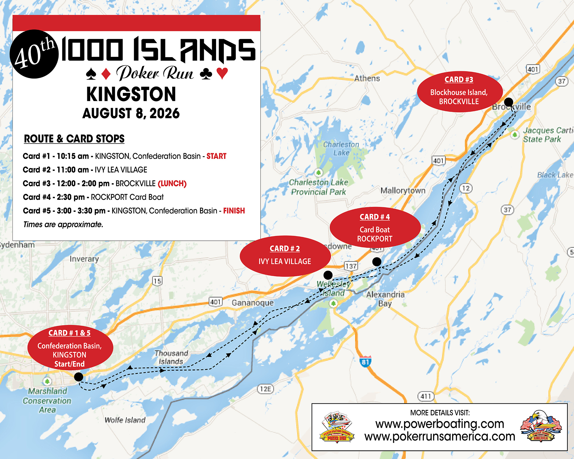 2026 1000 Islands Kingston Poker Run