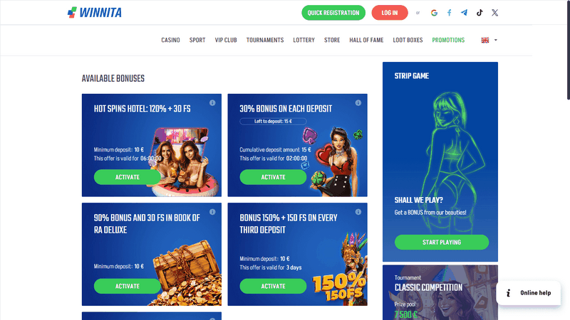 Casinò online Winnita